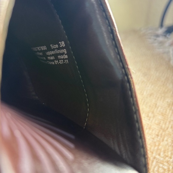 Dansko Rae Women’s Brown Leather Studded Heels Clogs Sz 38 US 7.5-8 Boho Grunge - Picture 6 of 16